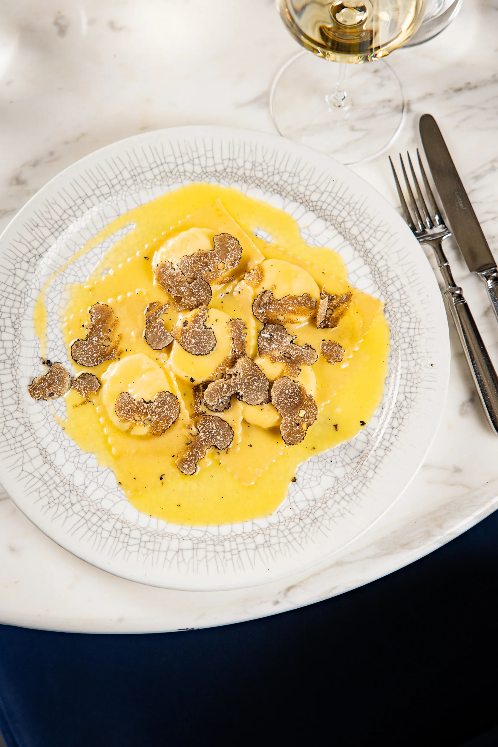 Tortelli mit Burrata und Trüffel